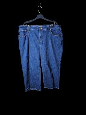 Lane Bryant Dark Blue Straight-Leg Jeans